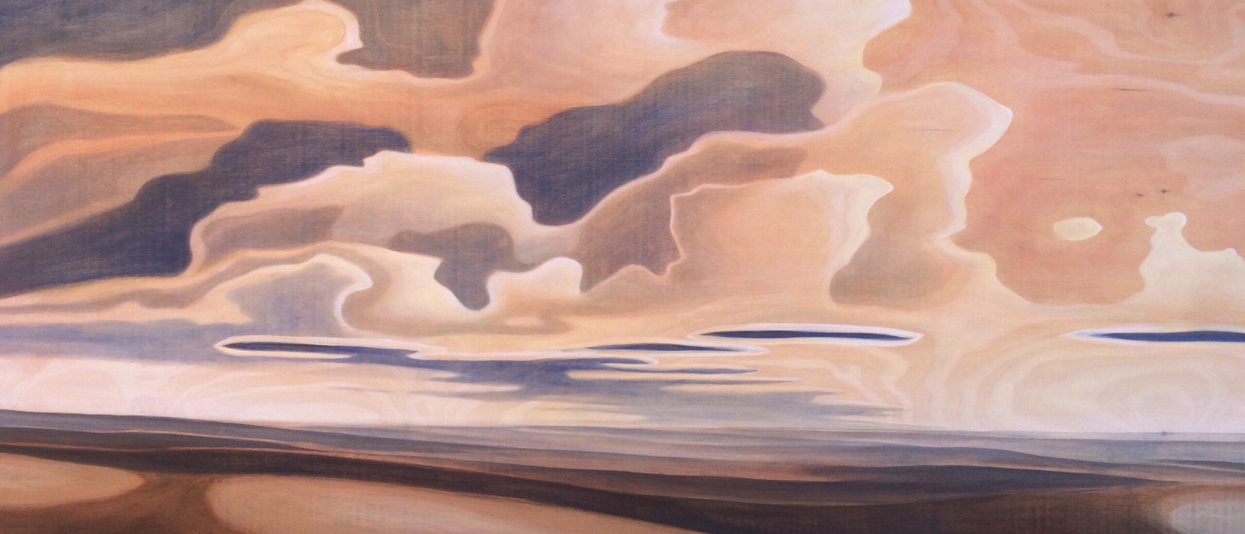 Painting by Rosanna Marmont — After the Storm, 2018, oil on birch