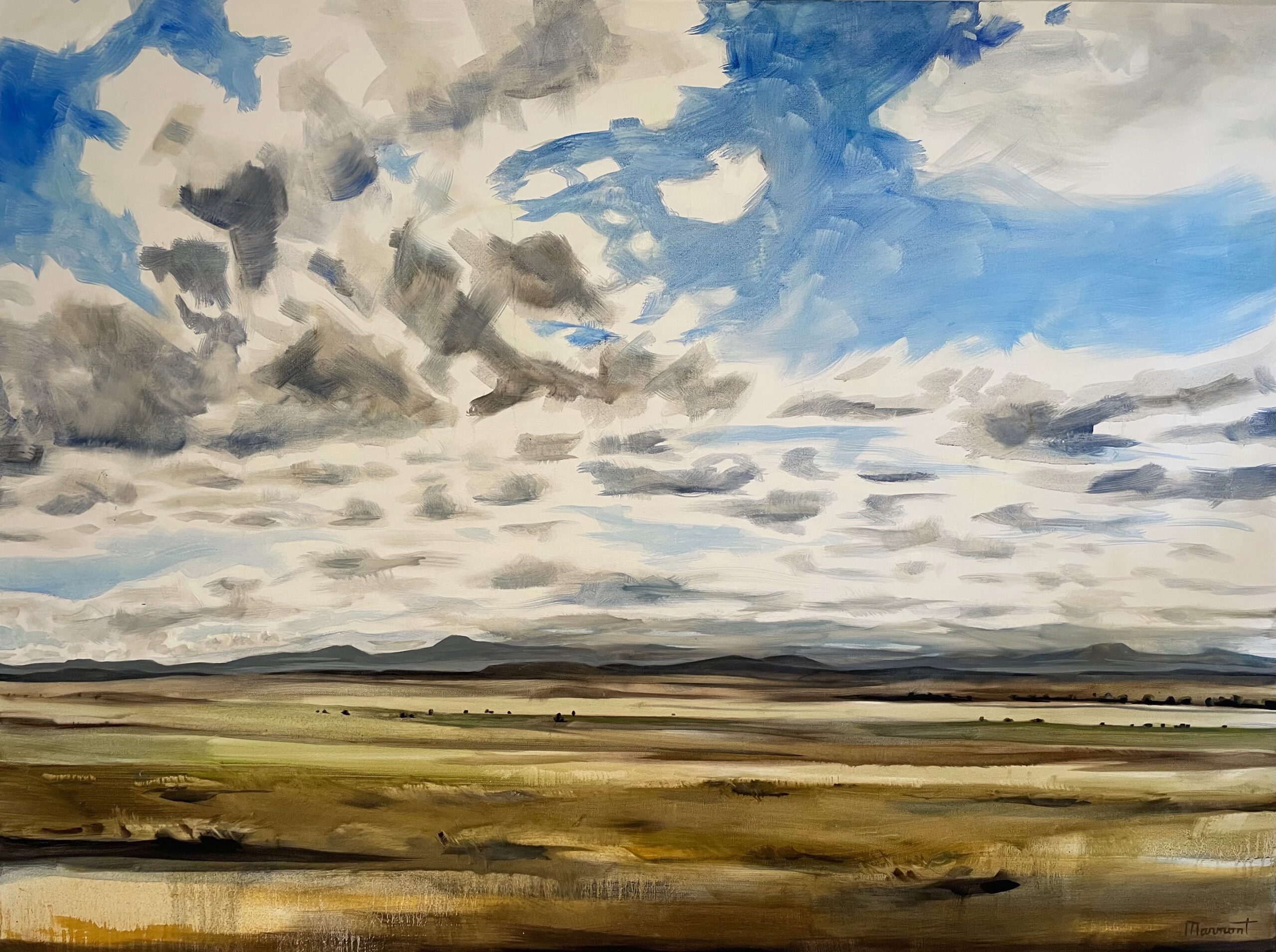 Painting by Rosanna Marmont — Alberta Spring, 2022, oil on canvas
