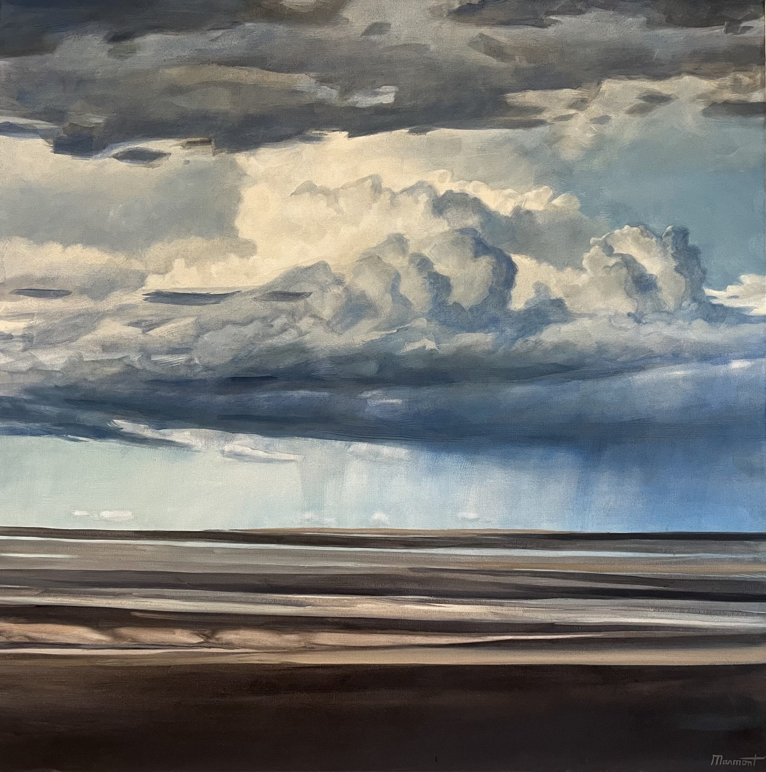 Painting by Rosanna Marmont — Big Cloud, 2022, oil on canvas