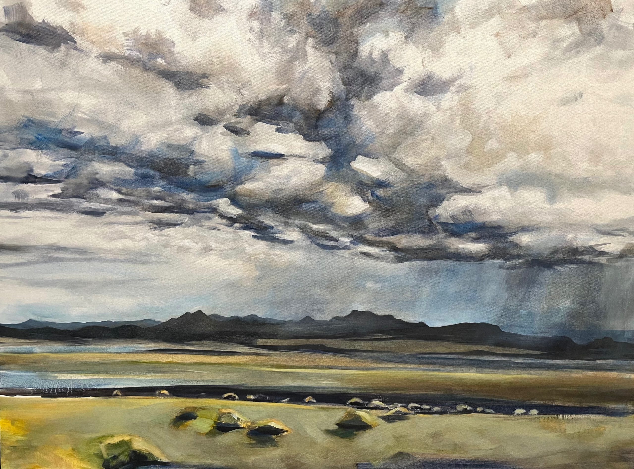 Painting by Rosanna Marmont — Black Hills, 2022, oil on canvas