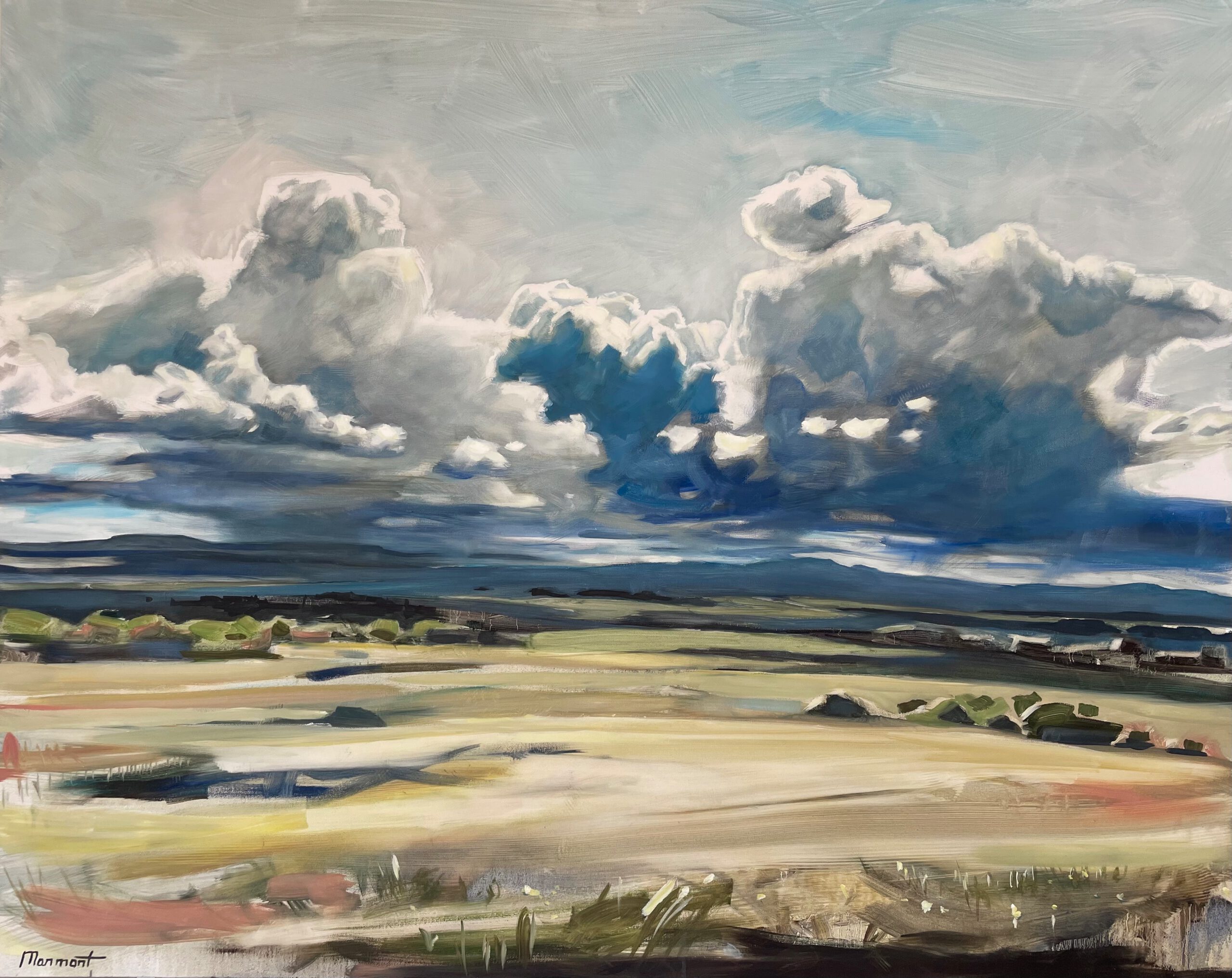 Painting by Rosanna Marmont — Blue Hills, 2024, oil on canvas