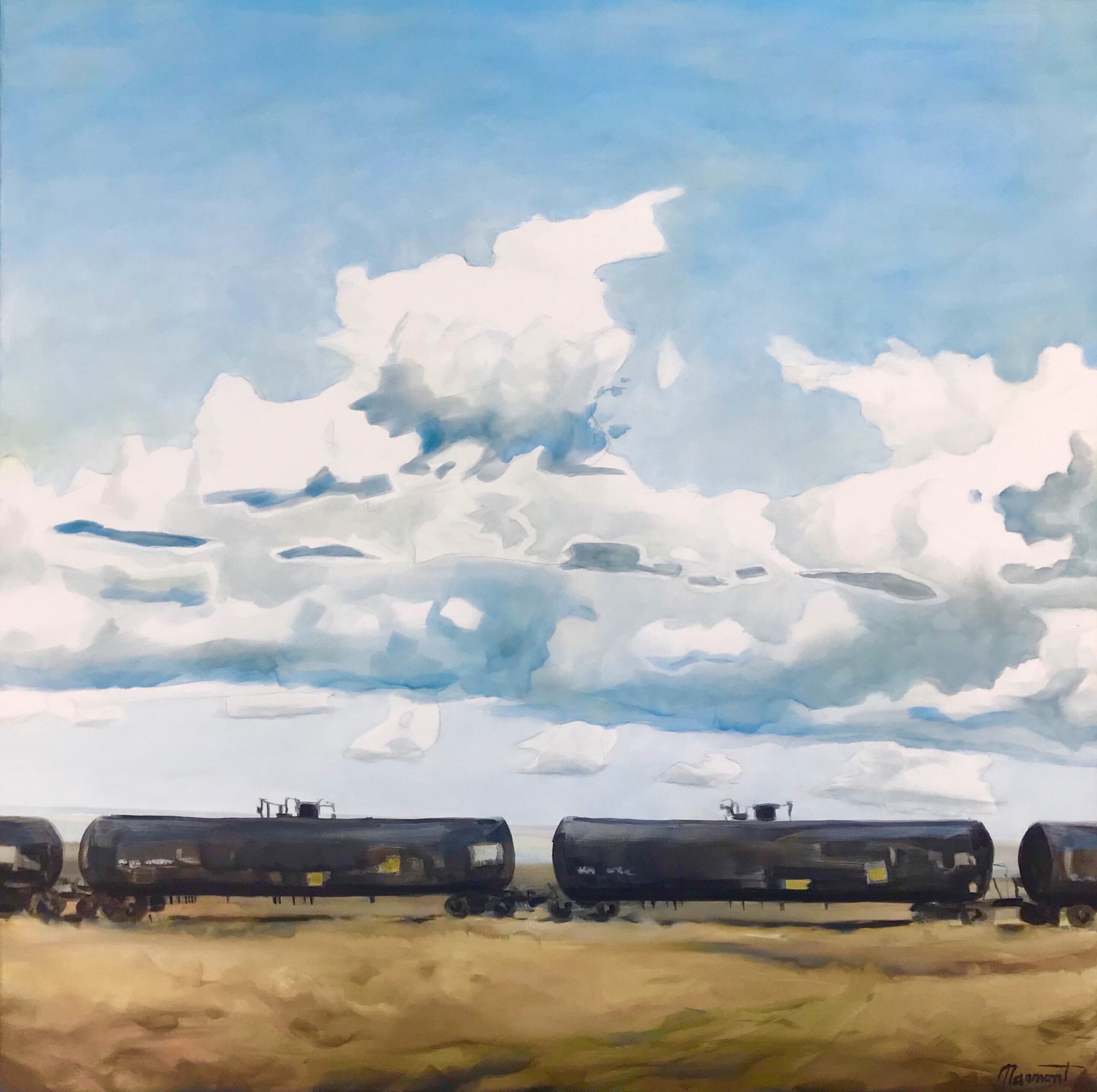 Painting by Rosanna Marmont — Crude, 2020, oil on canvas