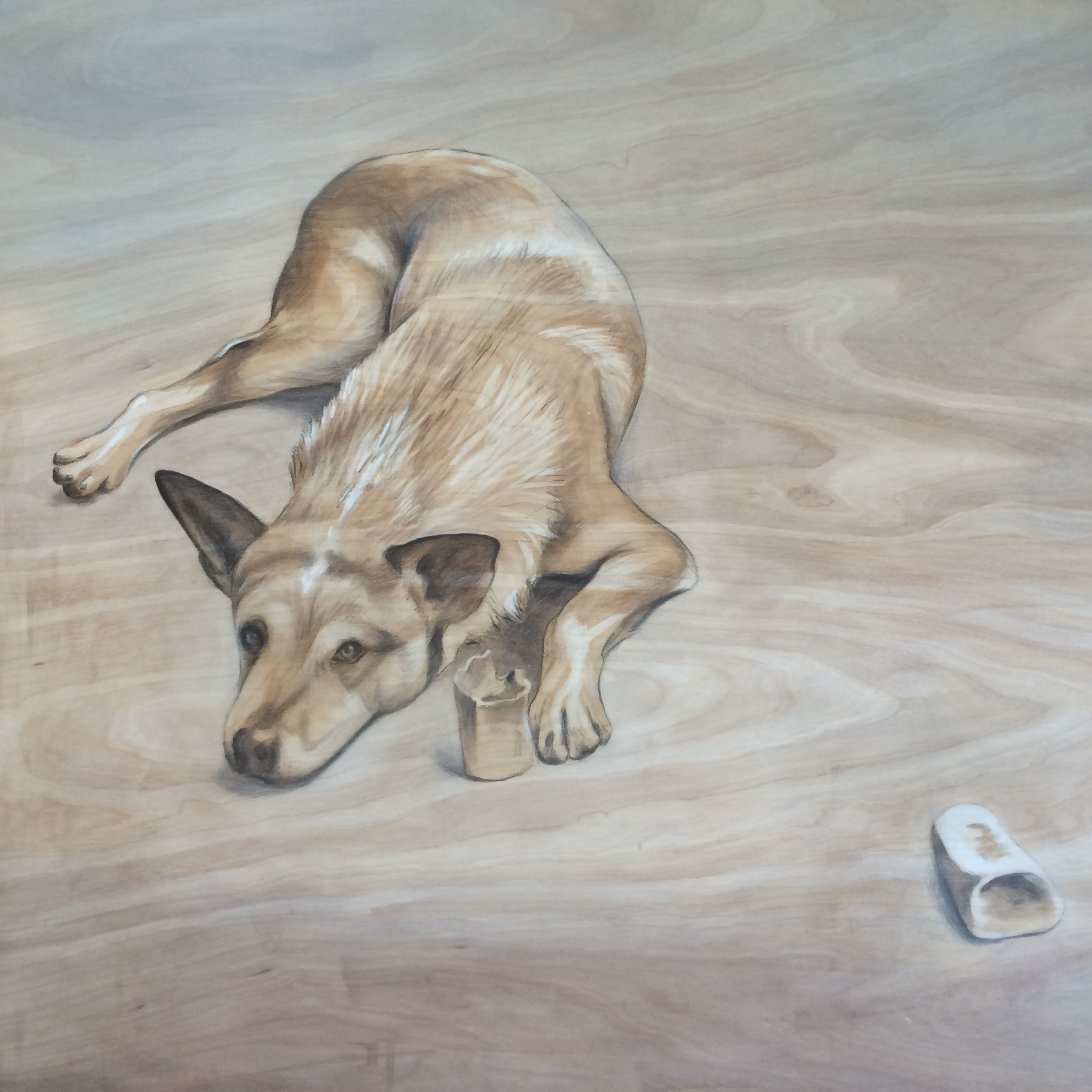 Painting by Rosanna Marmont — Jack, 2017, oil on birch