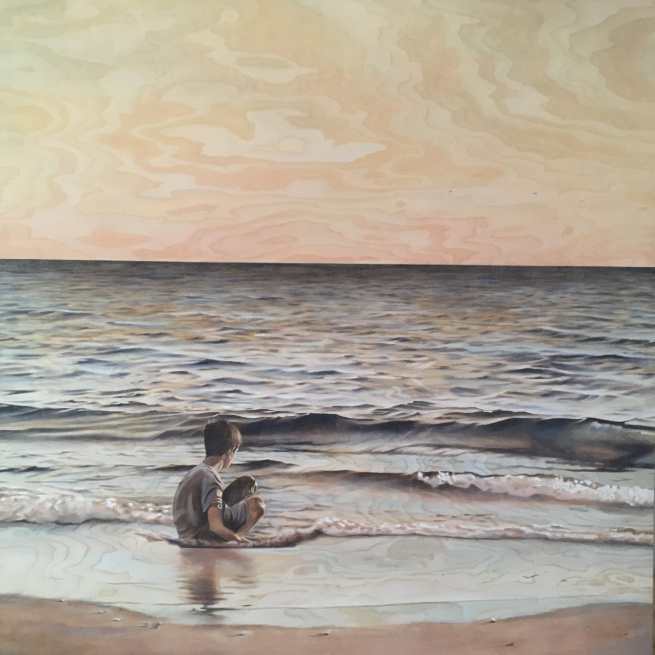 Painting by Rosanna Marmont — Jeffrey, 2019, oil on birch