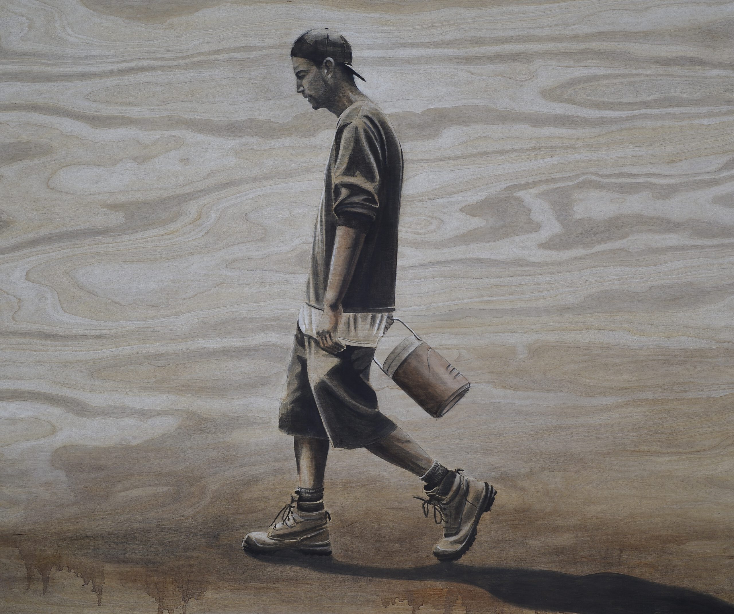 Painting by Rosanna Marmont — Jordan, 2017, oil on birch