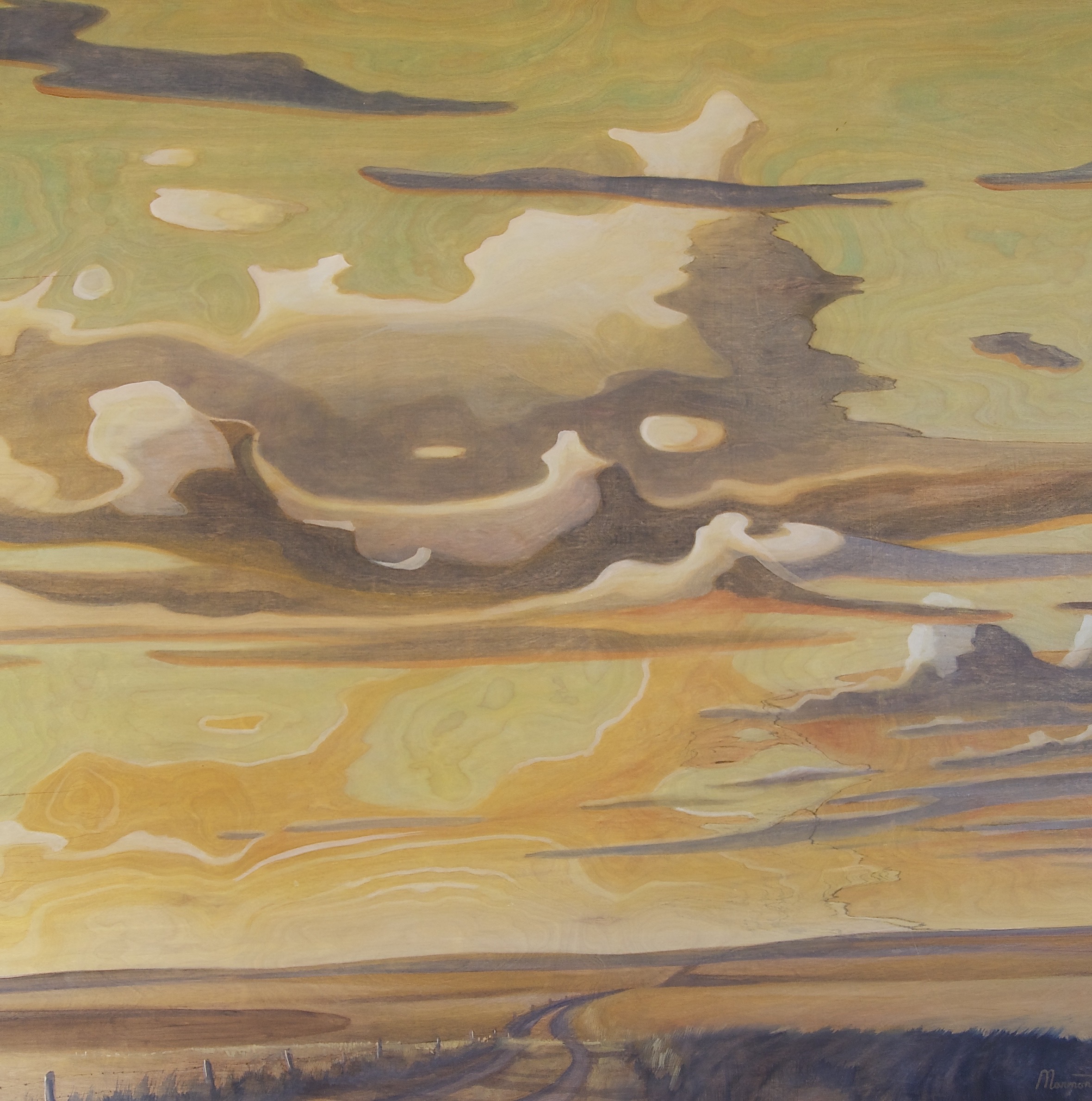 Painting by Rosanna Marmont — Lalaland, 2014, oil on maple