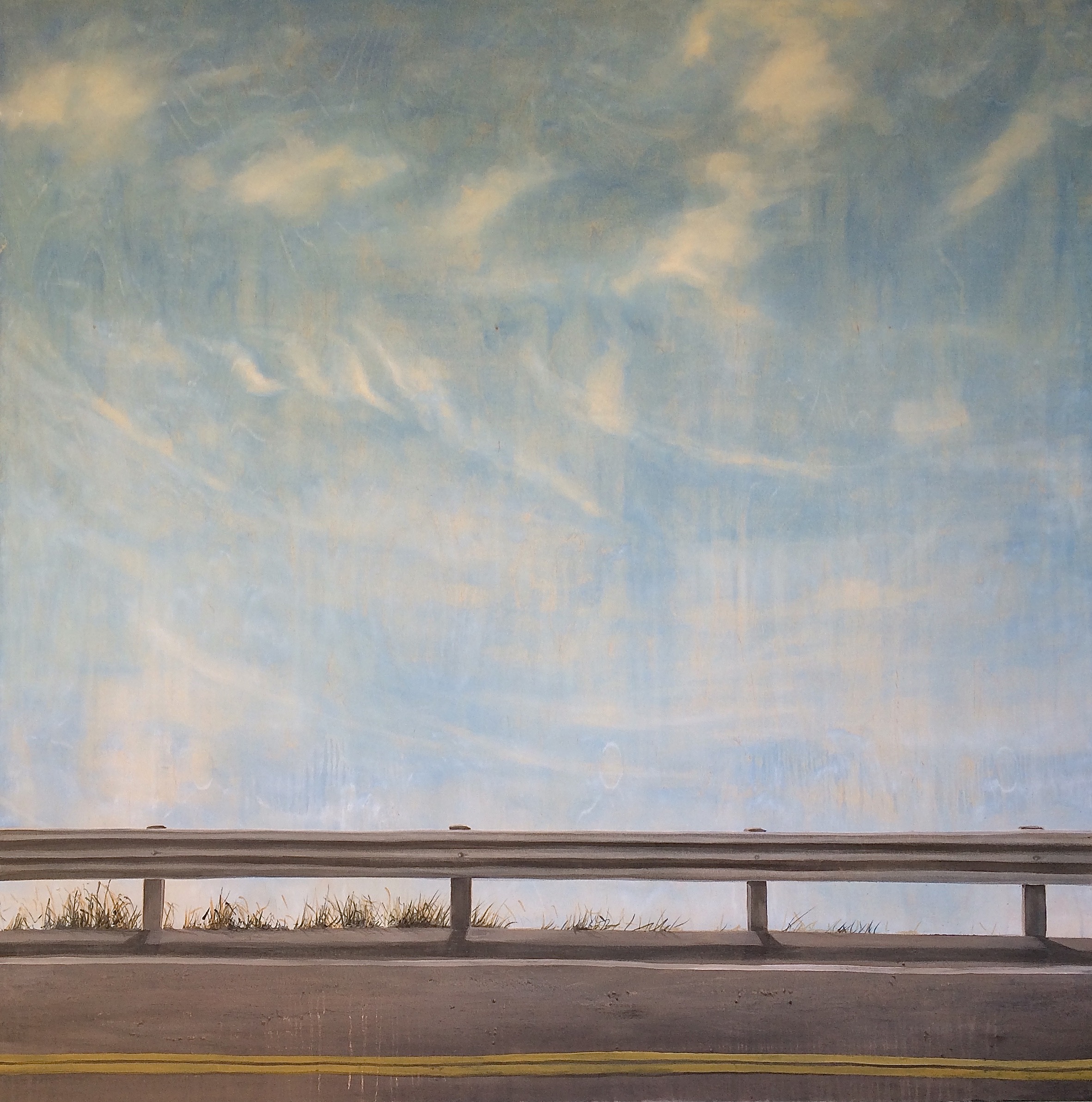 Painting by Rosanna Marmont — Landscape, 2015, oil on birch