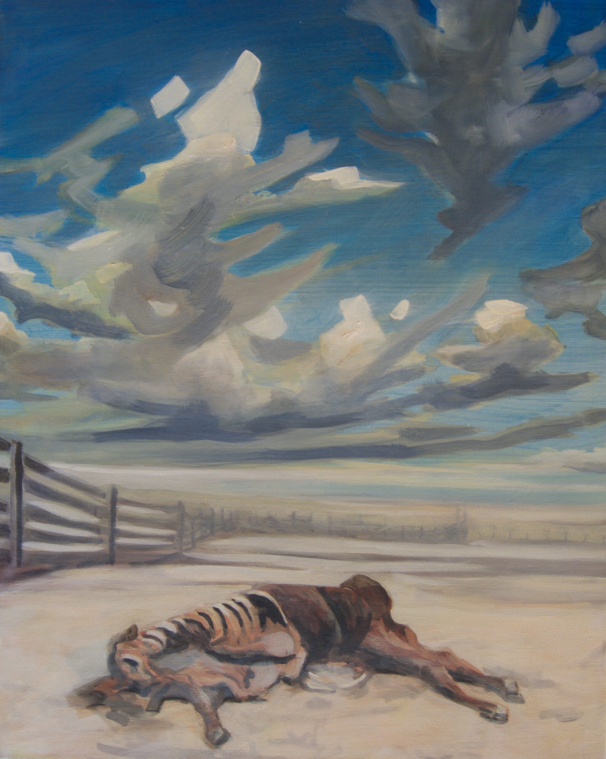 Painting by Rosanna Marmont — Loading Ramp, 2015, oil on canvas
