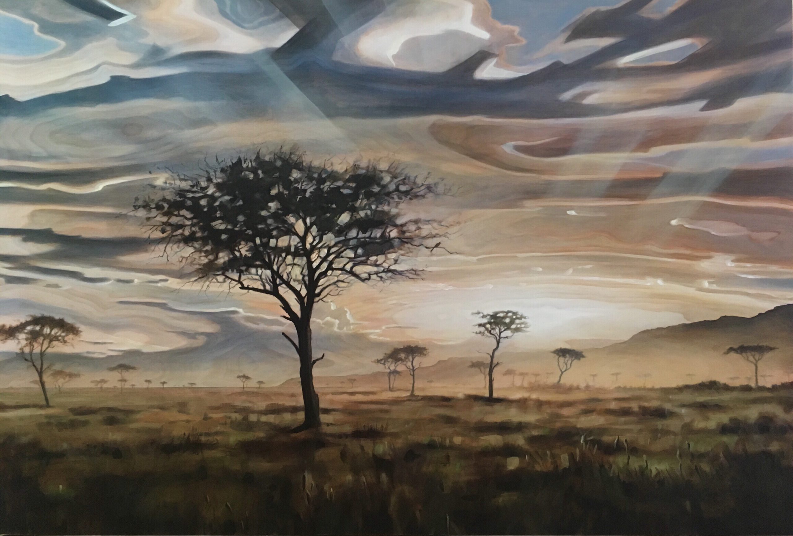 Painting by Rosanna Marmont — Mara Malai, 2019, oil on maple