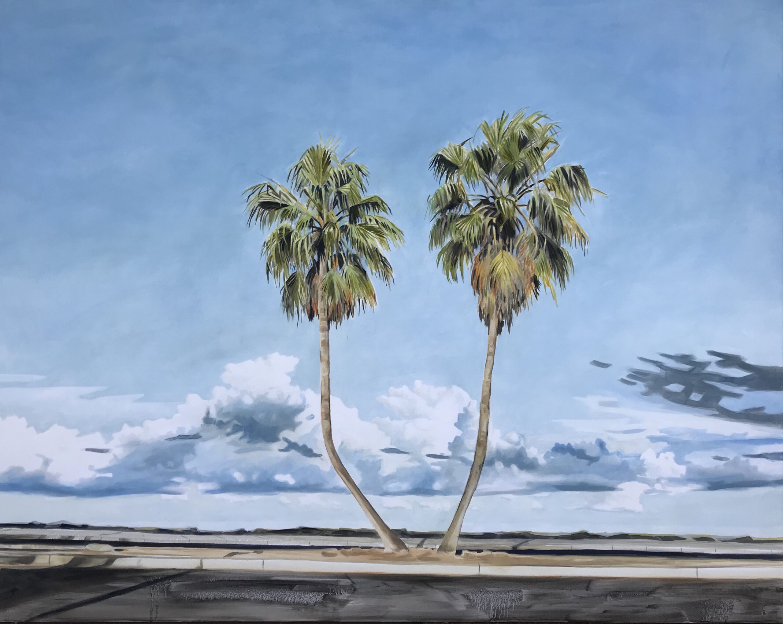 Painting by Rosanna Marmont — Miracle Mile, 2020, oil on canvas