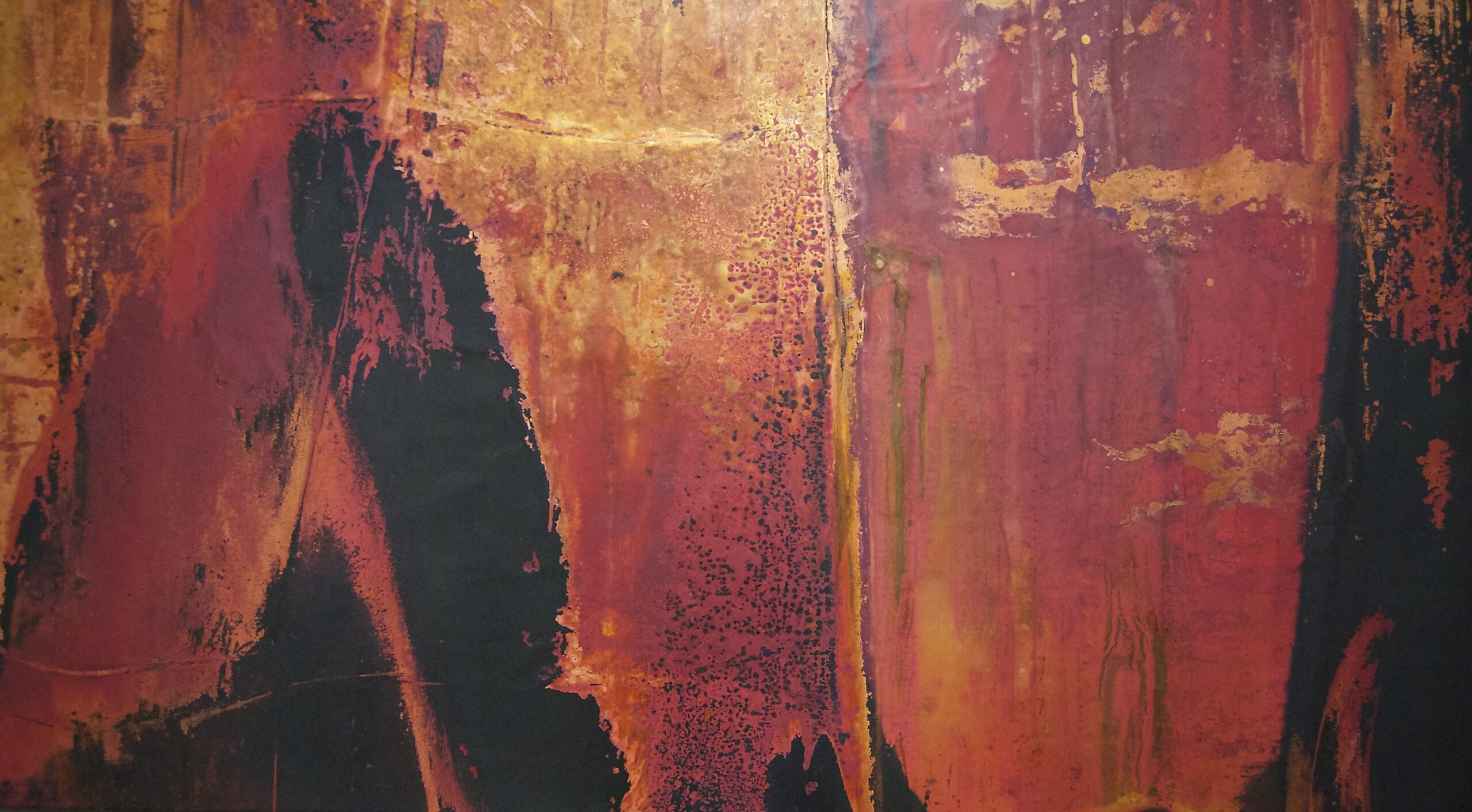 Painting by Rosanna Marmont — Page Wire, 2017, fired copper