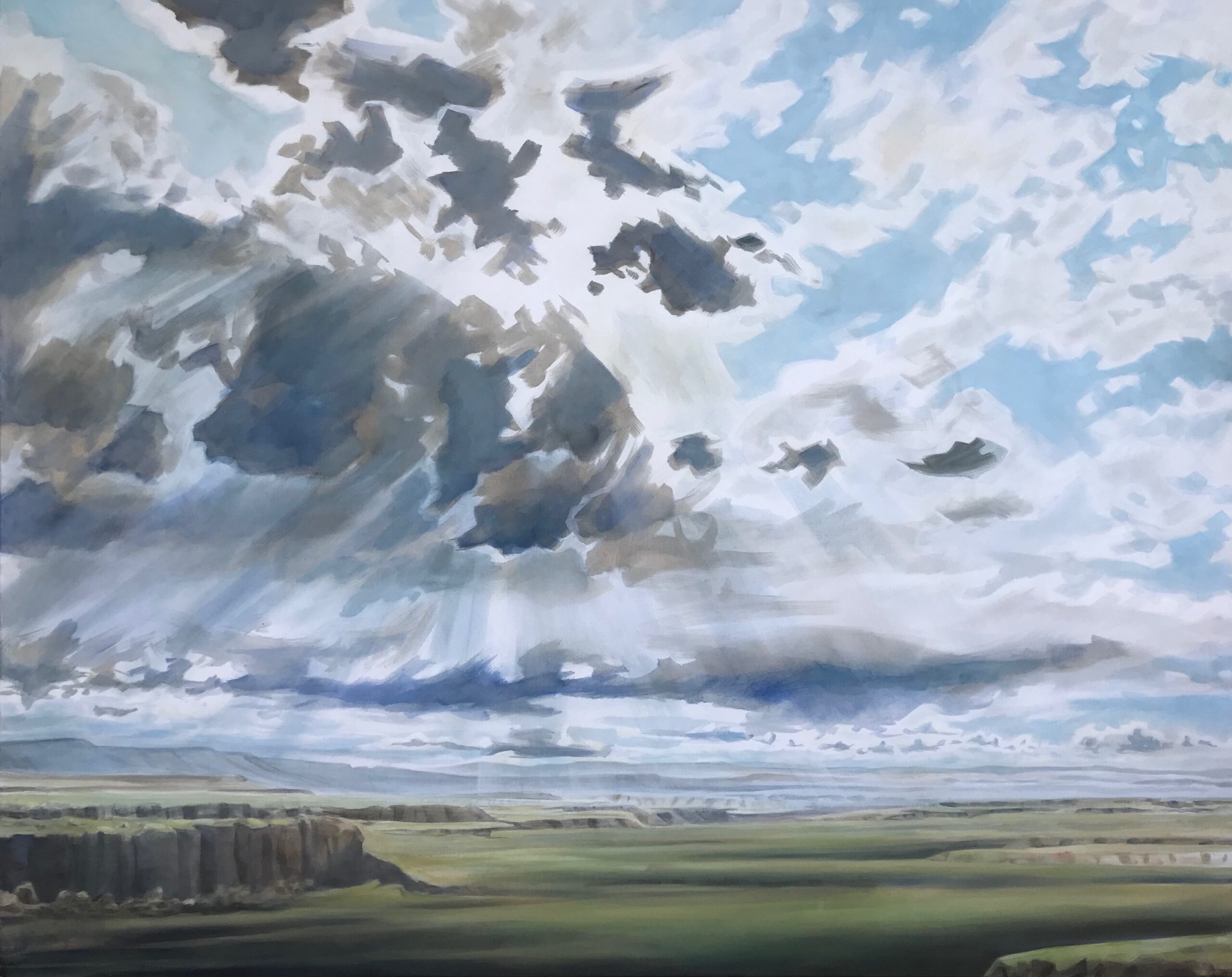 Painting by Rosanna Marmont — Plains Country, 2020, oil on canvas