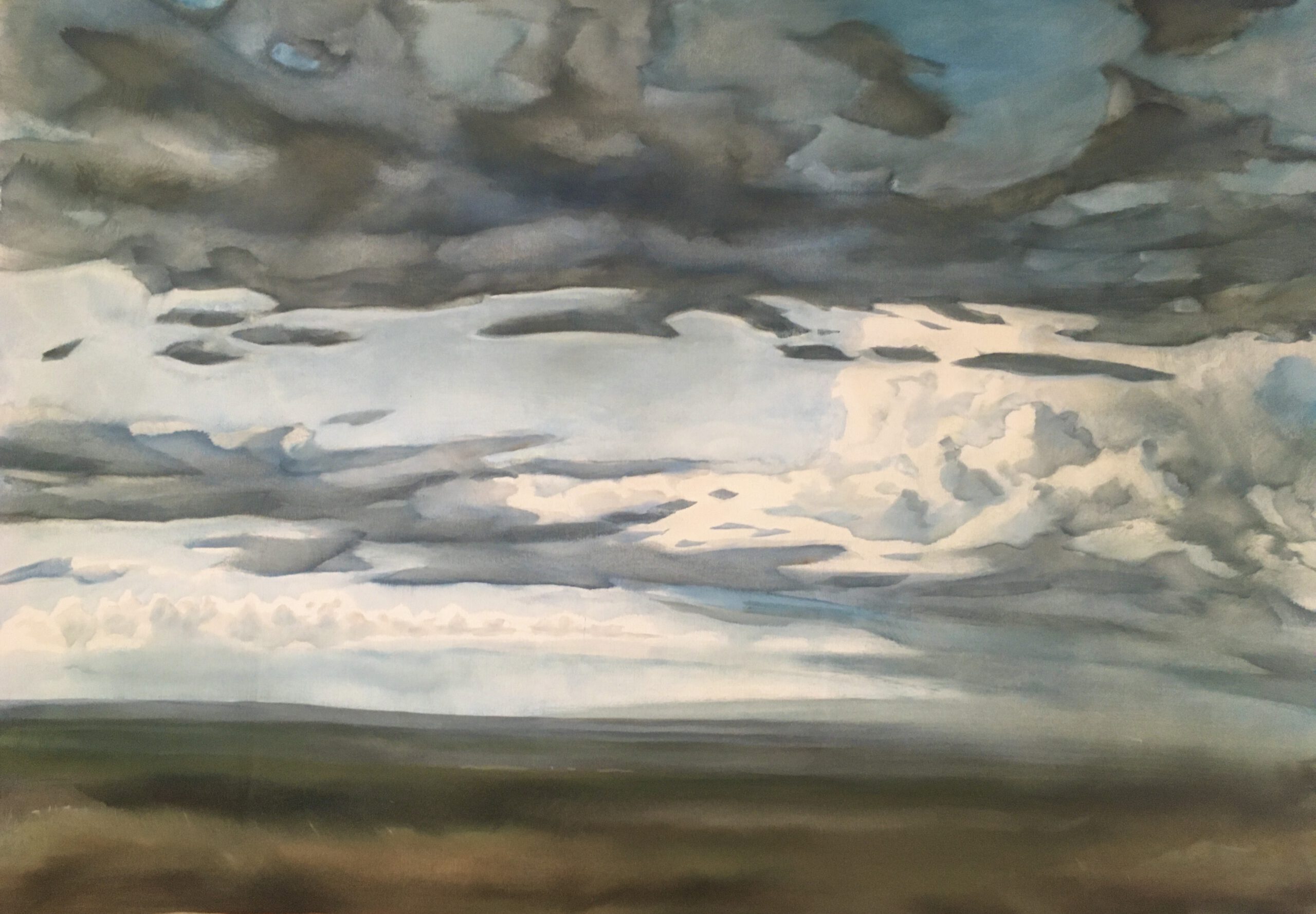 Painting by Rosanna Marmont — Storm Cloud, 2020, oil on canvas