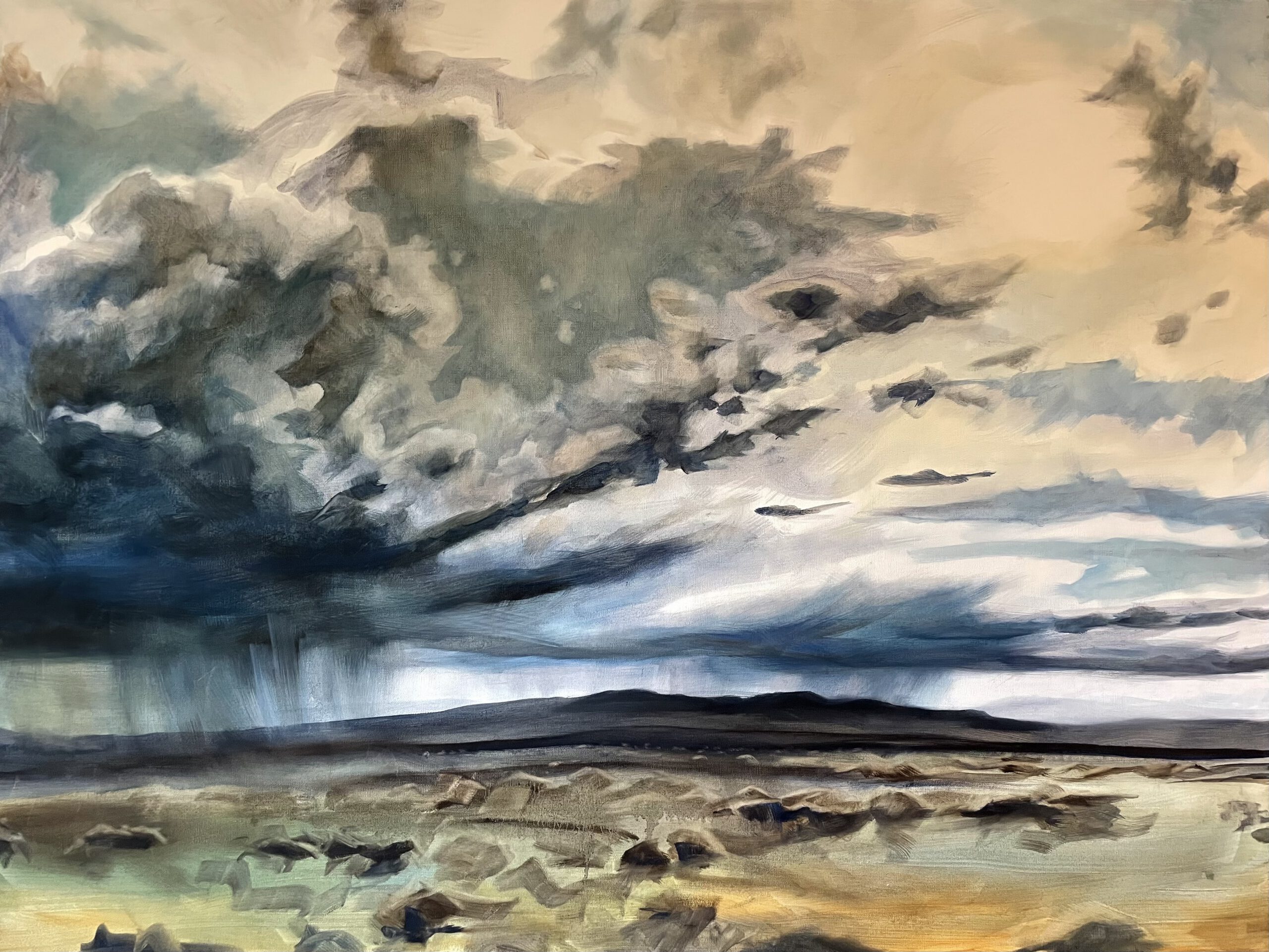 Painting by Rosanna Marmont — Storm, 2021, oil on canvas