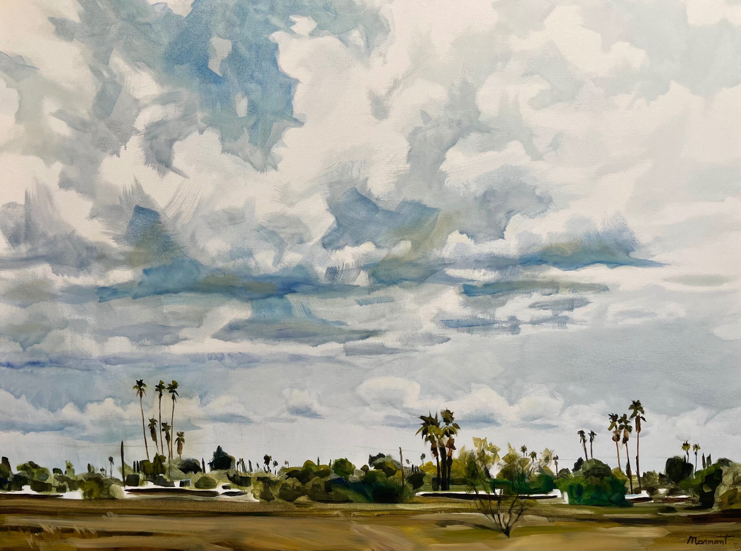 Painting by Rosanna Marmont — Udall Park, 2022, oil on canvas