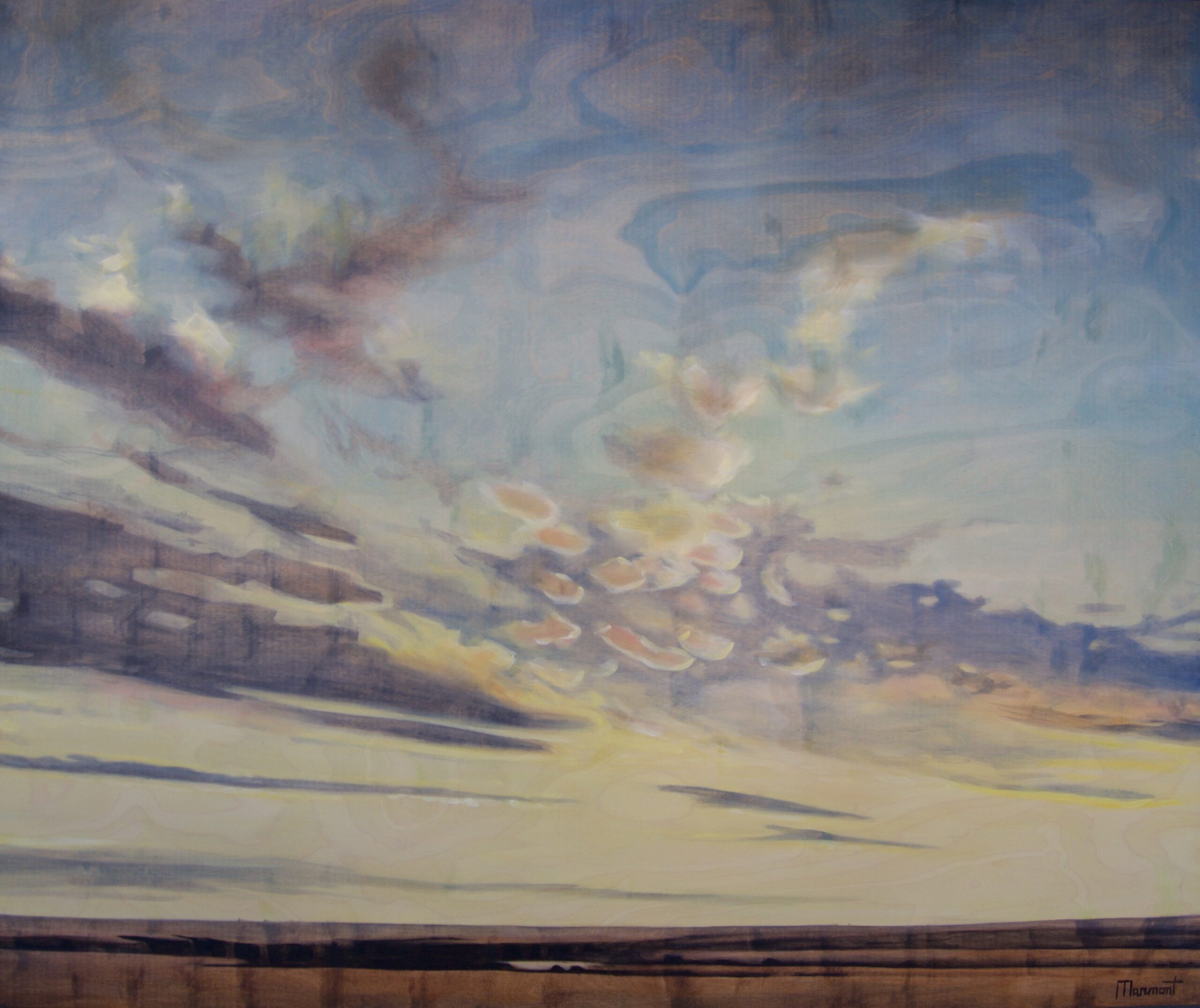 Painting by Rosanna Marmont — Water, 2018, oil on birch
