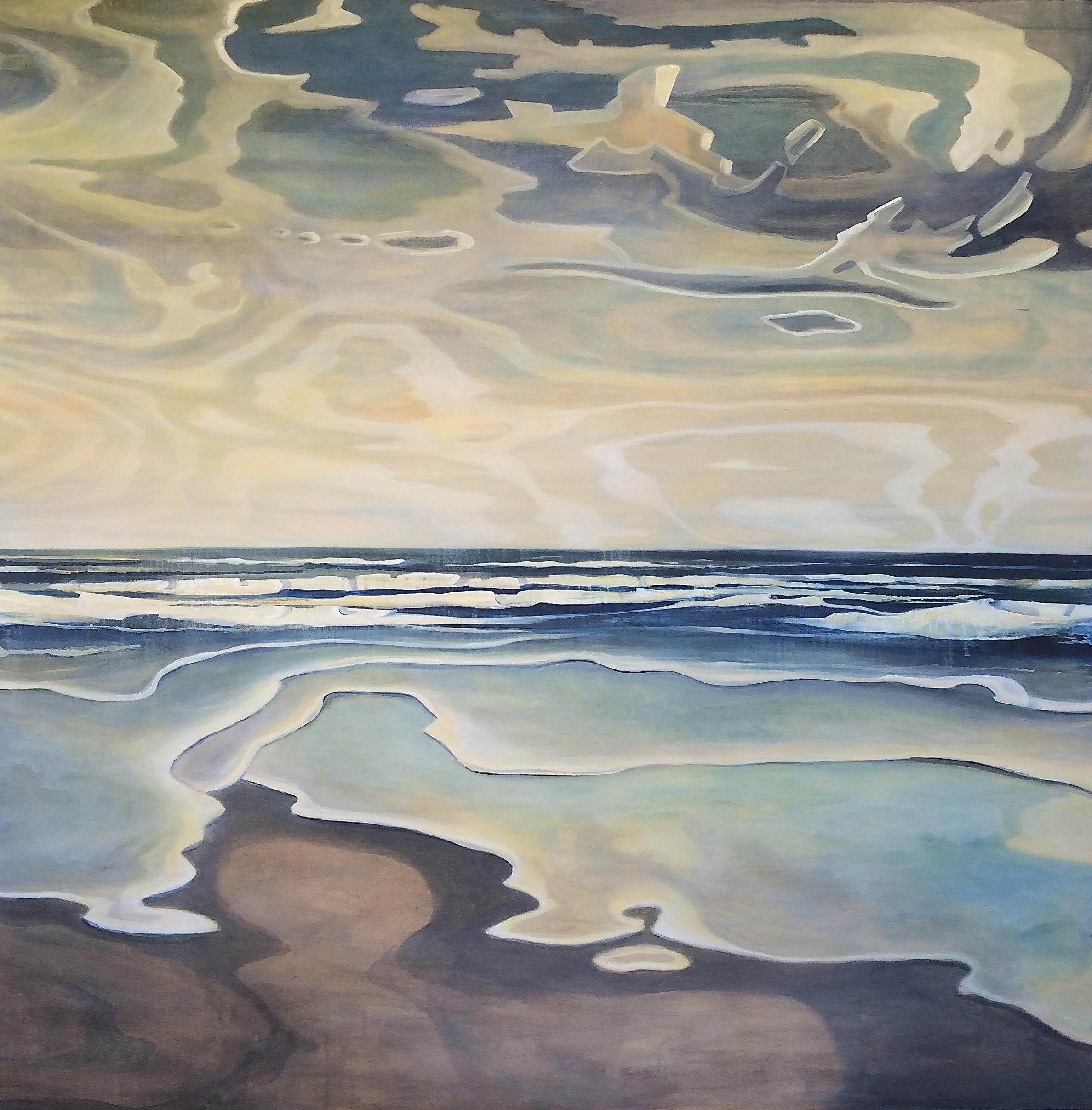 Painting by Rosanna Marmont — West Coast, 2015, oil on birch